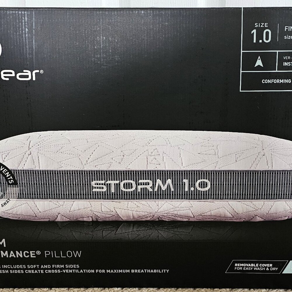 Used Excellent BedGear Storm 1.0 PerformancePillow Cooling Cover Pressure Relief
